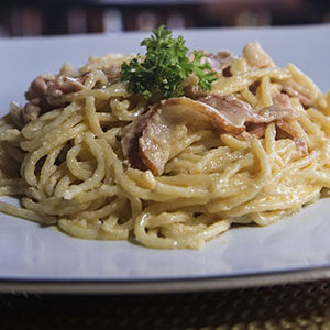 Spaghetti Carbonara BTM Penida Bar and Restaurant